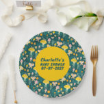 Adorable Schnecke Pilz Schmetterling Niedlich BABY Pappteller<br><div class="desc">Perfekt niedliche Papiertafel für eine lustige Babydusche! Handgemachte Kunst für Sie! Passen Sie mit Ihrem eigenen Text an, indem Sie auf "Personalisieren" klicken oder die Farben, Schriftart oder Platzierungen ändern. Karo meinen Shop für viel mehr Farben und Designs oder lass mir wissen, wenn Sie etwas Sonderanfertigungen wollen! Ebenfalls erhältlich sind...</div>