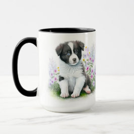 ADORABLE SCHWARZ-WEISSE GRENZÜBERSCHREITENDE KALZE TASSE