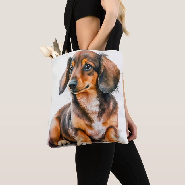 ADORABLE SCHWARZE UND BROWN DACKEL PUPPING HUND (Von Nahem)