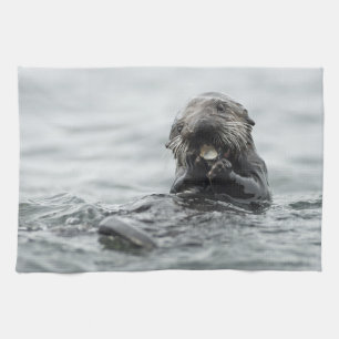 Adorable Sea Otter Geschirrtuch