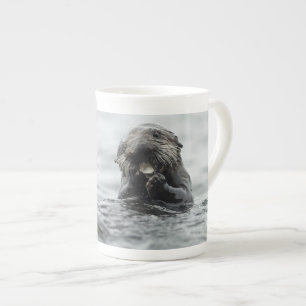 Adorable Sea Otter Prozellantasse