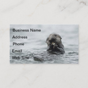 Adorable Sea Otter Visitenkarte