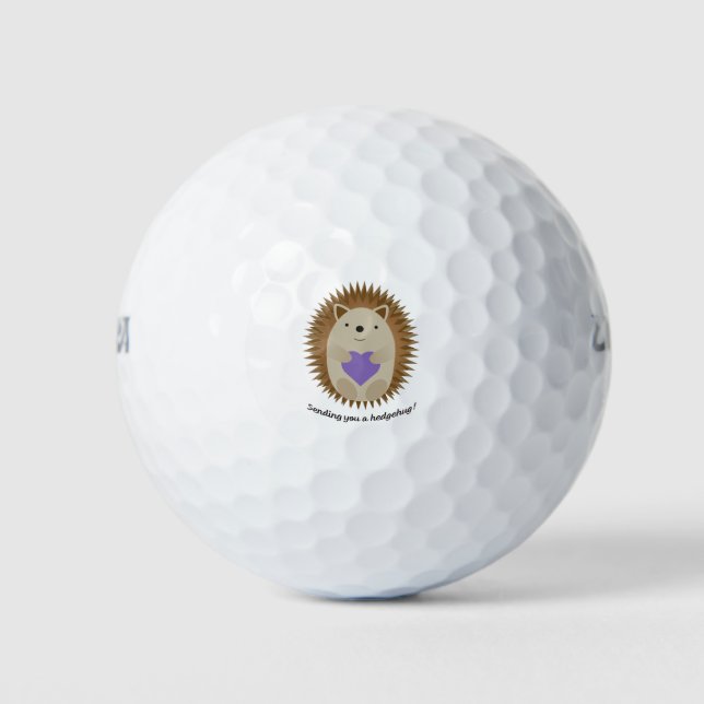 Adorable Senden Sie einen Hedgehug-Igel Golfball (Vorderseite)