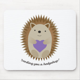 Adorable Senden Sie einen Hedgehug-Igel Mousepad