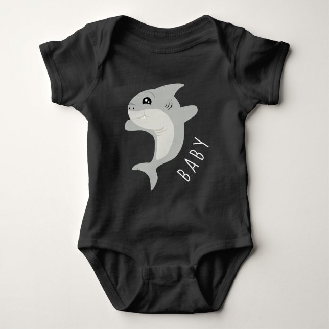 Adorable Shark Baby Strampler (Vorderseite)