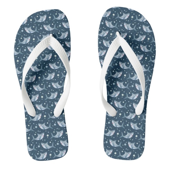 Adorable Shark Drehte Flop Thong Sandals Flip Flops (Fußbett)