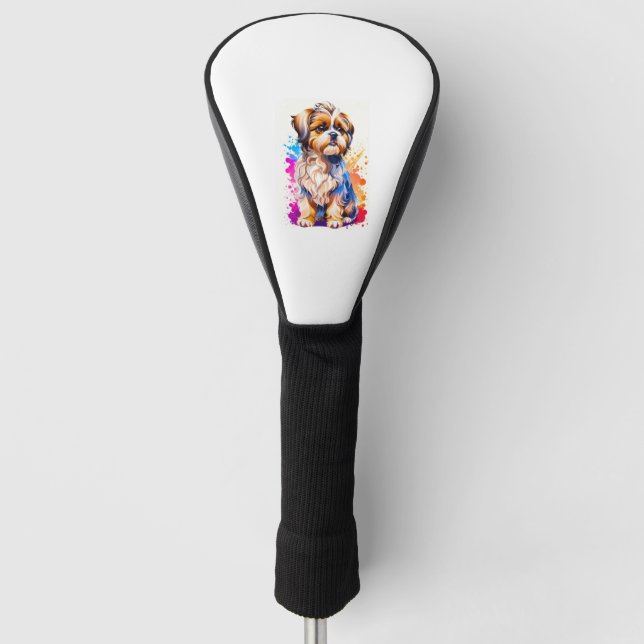 Adorable Shih Tzu Golf Headcover (Vorderseite)