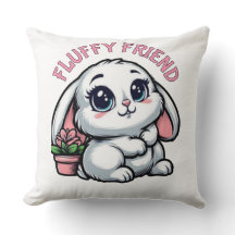 Adorable Shy Bunny mit Pflanze Pot