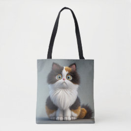 ADORABLE SITZENDE CARTOON CALICO CAT
