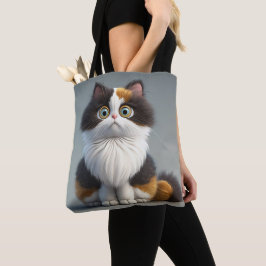 ADORABLE SITZENDE CARTOON CALICO CAT