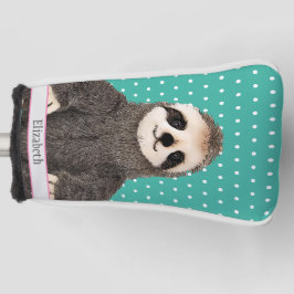 Adorable Sloth Aquamarin Name Kinder Tierfarben Ni Golf Headcover