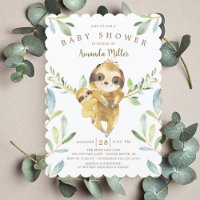 Adorable Sloth Baby Dusche