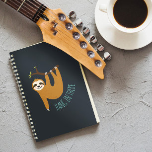Adorable Sloth "Hang in There" Notizbuch