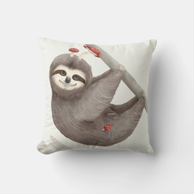 Adorable Sloth Kissen (Vorderseite)