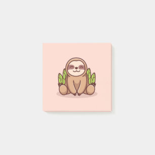 Adorable Sloth Post-it Klebezettel
