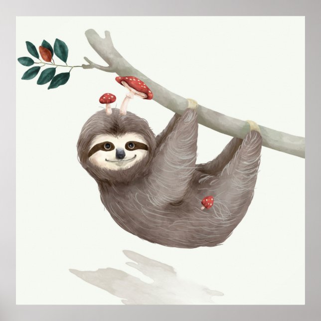Adorable Sloth Poster (Vorne)