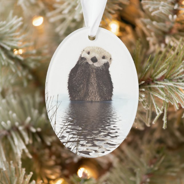 Adorable Smilch Otter im Lake Ornament (Baum)