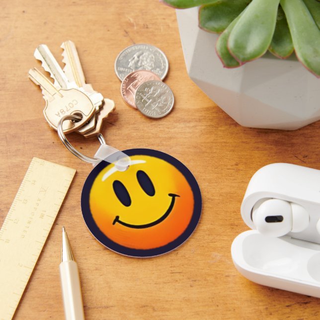 "Adorable Smile Emoji Pattern Collection" Schlüsselanhänger (Schreibtisch)