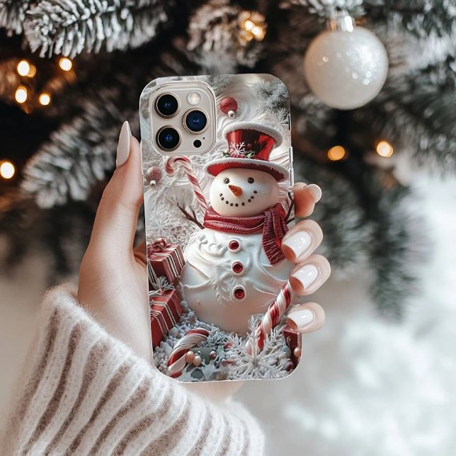 Adorable Snowman Iphone Case Weihnachtsgeschenk (Von Creator hochgeladen)