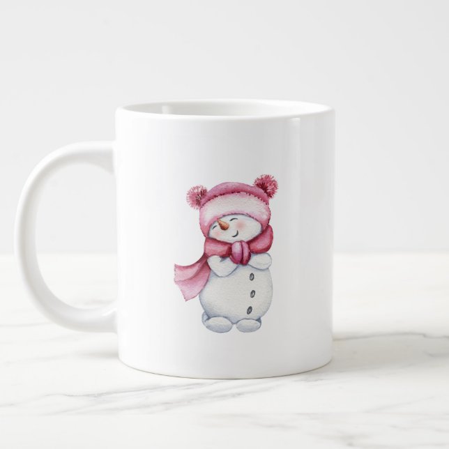 Adorable Snowman-Tasse Jumbo-Tasse (Links)