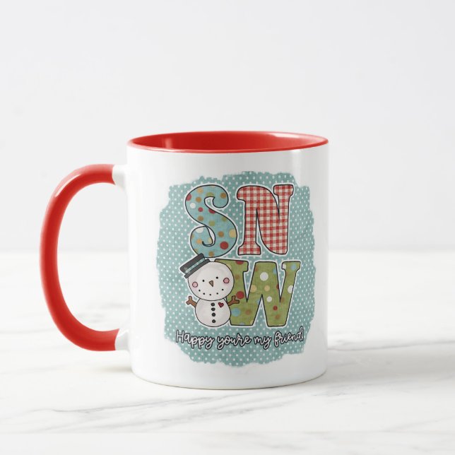 Adorable Snowman-Tasse Tasse (Links)