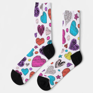 Adorable Socken mit Heart Emoji - Stilvolle Schuhe