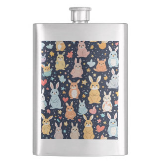 Adorable Soft Pastel Baby Animal Classic Flask Flachmann