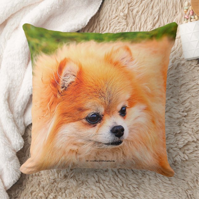 Adorable Spitz Dog Kissen (Decke)