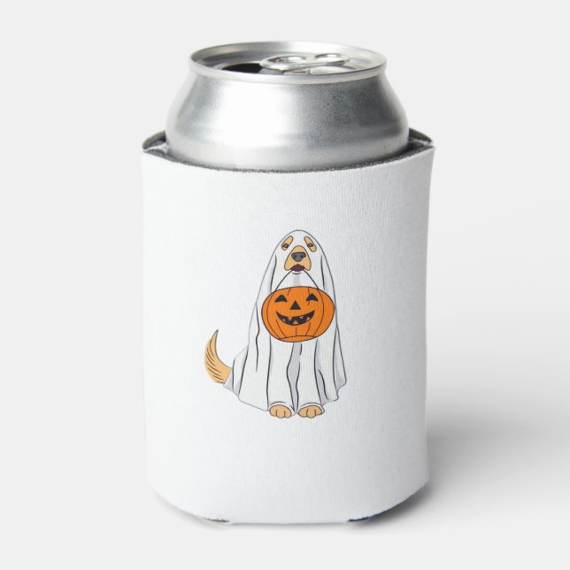 Adorable Spooky Golden Retriever Ghost Classic T-S Dosenkühler (Kanne Vorderseite)