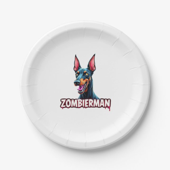 Adorable Spooky Golden Retriever Ghost Classic T-S Pappteller (Vorderseite)