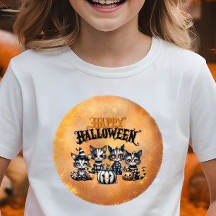 Adorable Spooky Halloween Kitten T-Shirt