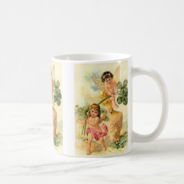 Adorable St. Patrick's Vintag Fairies Kaffeetasse