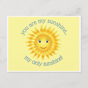Adorable Sunshine Singen Postkarte