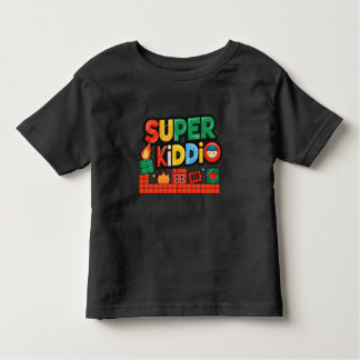 Adorable Super Kiddio Farbenfrohe Kunst für Kinder Kleinkind T-shirt