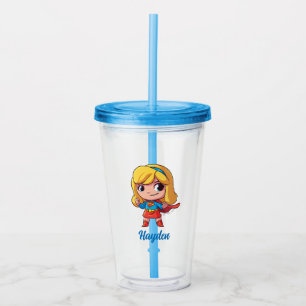 Adorable Supergirl Stance Acryltrinkbecher