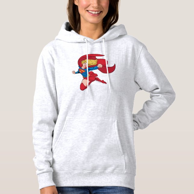 Adorable Supergirl Stance Hoodie (Vorderseite)