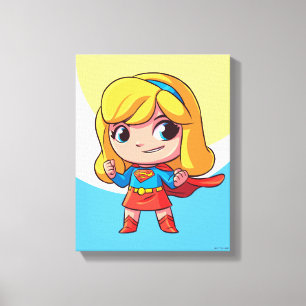 Adorable Supergirl Stance Leinwanddruck