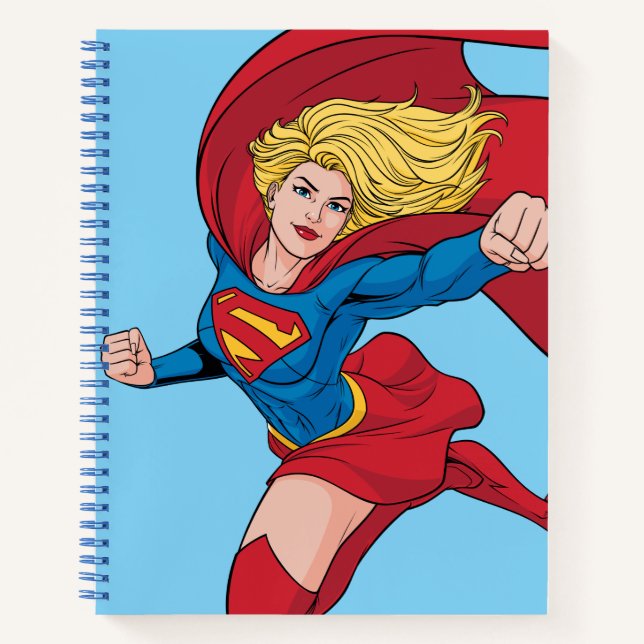 Adorable Supergirl Stance Notizbuch (Vorderseite)