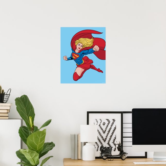 Adorable Supergirl Stance Poster (Heimbüro)
