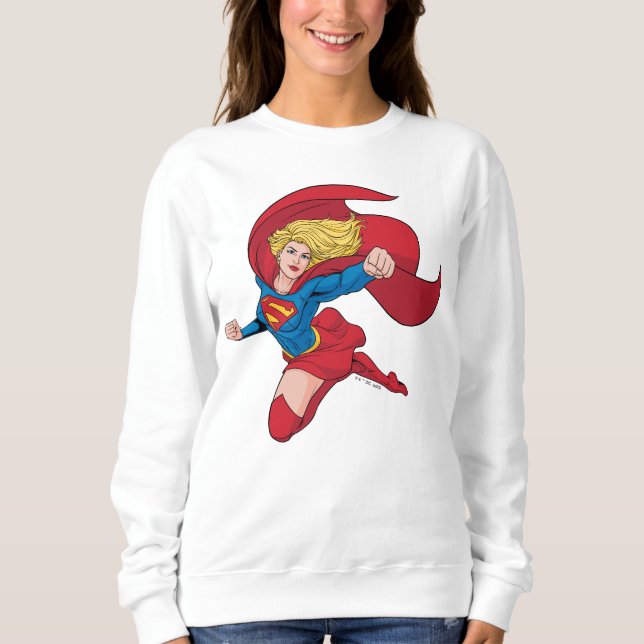 Adorable Supergirl Stance Sweatshirt (Vorderseite)