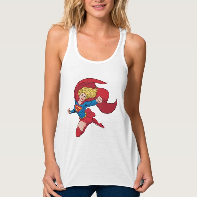 Adorable Supergirl Stance Tank Top (Vorderseite)