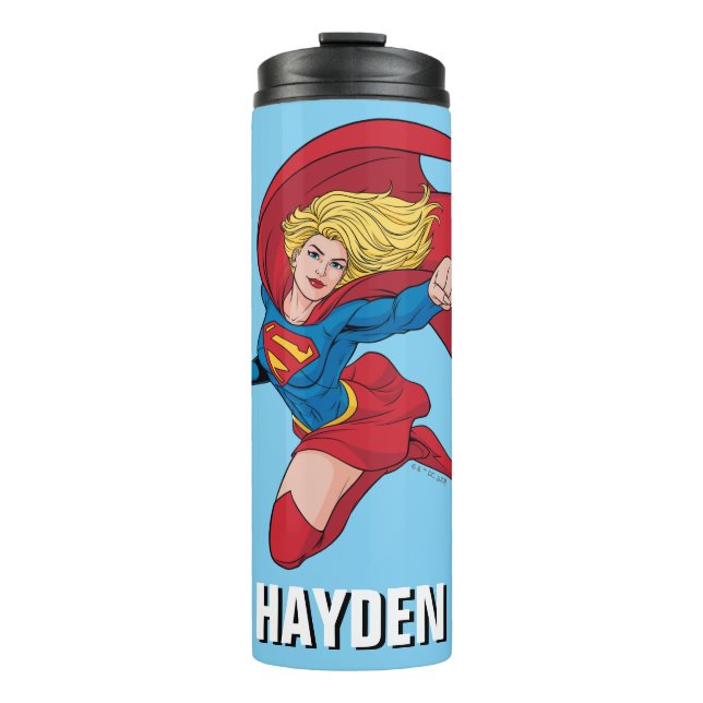 Adorable Supergirl Stance Thermosbecher (Vorderseite)