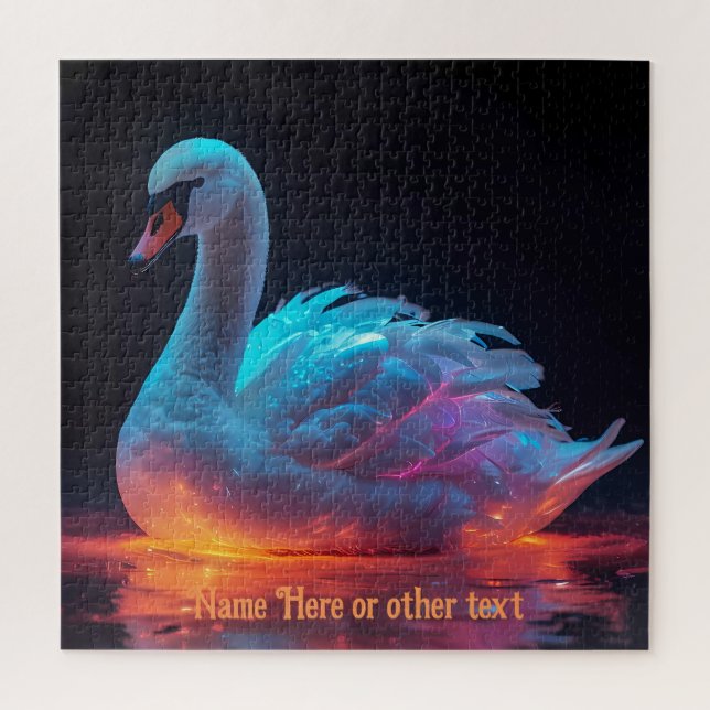Adorable Swan für jeden Anlass Puzzle (Vertikal)