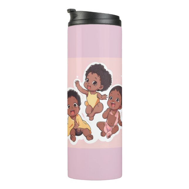Adorable Sweet Chocolate Babys Thermosbecher (Nach rechts gedreht)