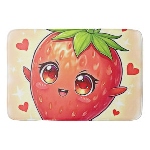 Adorable Sweet Strawberry Bliss Badematte