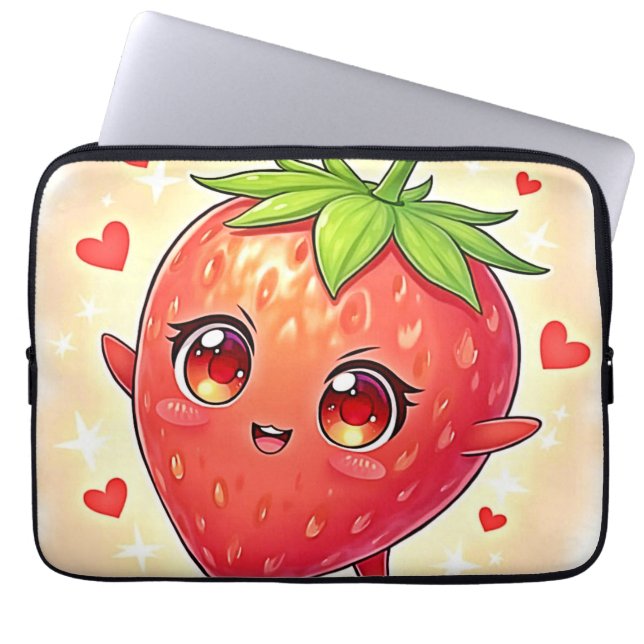 Adorable Sweet Strawberry Bliss Laptopschutzhülle (Vorderseite)