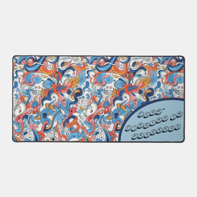 Adorable Tea Party Doodle, Schreibtischunterlage (Vorderseite)