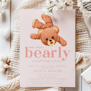 Adorable Teddy Bear Baby Dusche Einladung