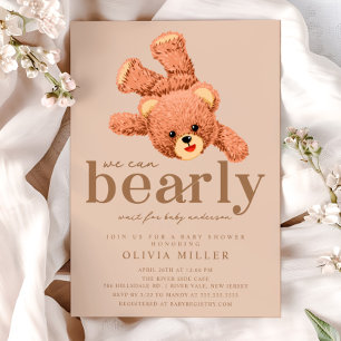 Adorable Teddy Bear Baby Dusche Einladung