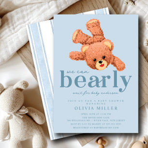 Adorable Teddy Bear Baby Dusche Einladung